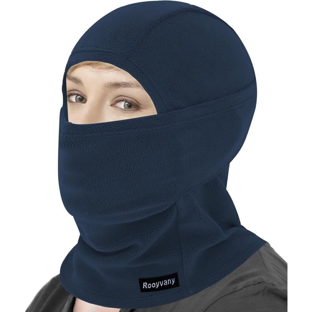 Women's Navy Balaclava Ski Mask Warm Windproof Lightweight Winter Face Mask